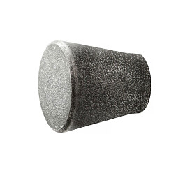 Möbelknopf 0211.023 modern konisch Durchmesser Ø 24 mm schwarz passiviert von Halcö