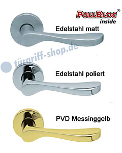 1024 Rosettengarnitur PullBloc Edelstahl von Scoop