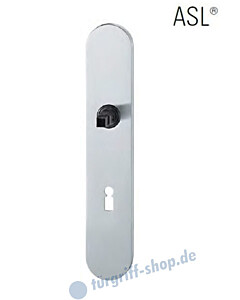 12-1418 ovales Langschild ASL® mit BB-Lochung, 72 mm, Vierkantaufnahme 8 mm, Edelstahl feinmatt FSB 12-1418 ovales Langschild ASL® mit BB-Lochung, 72 mm, Vierkantaufnahme 8 mm, Edelstahl feinmatt FSB