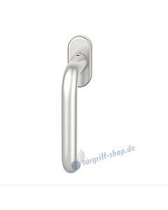 Fenstergriff FSB 34-1070 ovale Rosette Alu natureloxiert.
