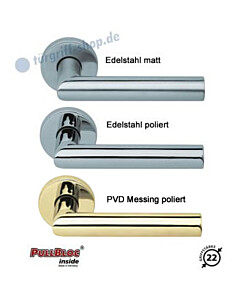 2106 Rosettengarnitur PullBloc Edelstahl von Scoop