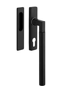 Hebe-Schiebetürbeschlag Bauhaus HSG 214-020 SM schwarz matt pulverbeschichtet Drehgriff für Hebe-Schiebe-Türen mit PZ Lochung inkl. Griffmuschel außen Hebe-Schiebetürbeschlag Bauhaus HSG 214-020 SM schwarz matt pulverbeschichtet Drehgriff für Hebe-Schiebe-Türen mit PZ Lochung inkl. Griffmuschel außen