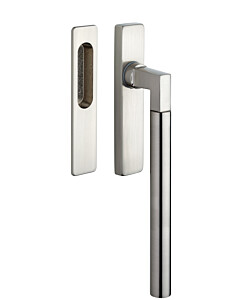 Hebe-Schiebetürbeschlag Bauhaus HSG 214-020 MMN Nickel matt, Drehgriff für Hebe-Schiebe-Türen inkl. Griffmuschel außen Ohne PZ Lochung