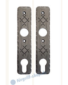 Kurzschildpaar Schmiedeeisen 50.02.1080 von Südmetall PZ 72 mm
