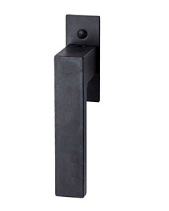 Lech Fenstergriff mit eckiger Rosette, mit Rasterung Multitac®, Stift 7 x 35 mm, Schwarzstahl von Halcö Lech Fenstergriff mit eckiger Rosette, mit Rasterung Multitac®, Stift 7 x 35 mm, Schwarzstahl von Halcö