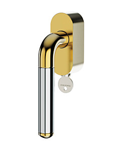 New Orbis Fenstergriff ovale Rosette abschließbar RC 2 zertifiziert in 3 Farben von JTC
