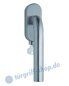 1100 (Image) Fenstergriff abschließbar, ovale Olive, Edelstahl matt o. poliert Scoop