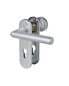 Ronny Kurzschildgarnitur PZ 8/72 mm Knopf/Drücker Aluminium F1 von Südmetall