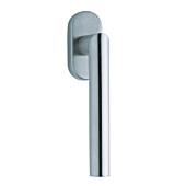 1106 (Thema) Fenstergriff oval Edelstahl matt o. pol. Scoop