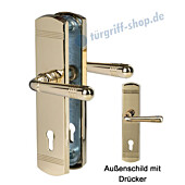 Sicura Scarlet Schutzgarnitur Drücker/Drücker Robusta Gold Südmetall