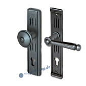 Sicura Vigaun-LS Schutzgarnitur Knopf / Drücker Stahl geschwärzt-matt von Südmetall
