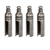 Zierhülsenset Mount Everest Ø 15 mm (4 Stück) Stahlgrau Südmetall