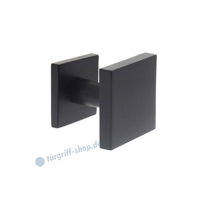 Haustürknopf quadratisch feststehend gekröpft, mit einseitiger