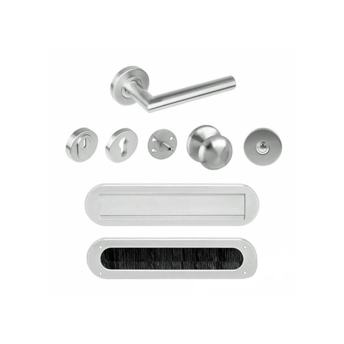 1 Tür-Rosette im Klassischen Design für Zimmertüren Drücker-Rosette Nickel matt 1 Tür-Rosette im Klassischen Design für Zimmertüren Drücker-Rosette Nickel matt