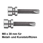 Stossgriff-Befestigung 111946 einseitig unsichtbar für Edelstahl-Stossgriff von Spitzer auf Metall- und Kunststofftür