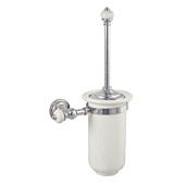 WC-Bürstengarnitur K-604 in Chrom / Porzellan weiß Karan Beschläge