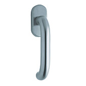 1104 (Ronda) Fenstergriff oval Edelstahl matt o. pol. Scoop