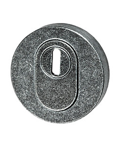 Schutzrosette außen | rund Ø 55 mm| Kernziehschutz | Schwarz passiviert von Halcö