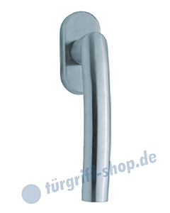 1003 (Geo) Fenstergriff oval Edelstahl matt o. poliert Scoop