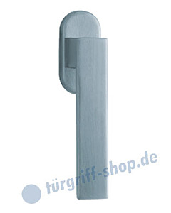 1005 (Quadra) Fenstergriff oval Edelstahl o. PVD Messing-poliert Scoop