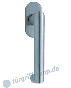 1009 (Thema U) Fenstergriff oval Edelstahl matt o. poliert Scoop