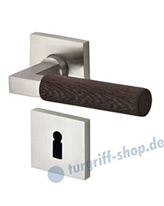 Bauhaus R371 Rosettengarnitur Ultra Mattnickel/Wenge von Jatec