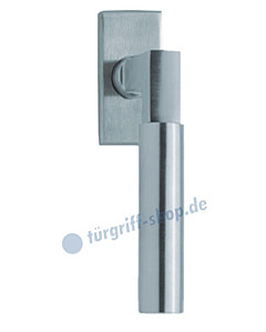1016 (Bauhaus) Fenstergriff eckig Edelstahl o. PVM Messing-poliert Scoop