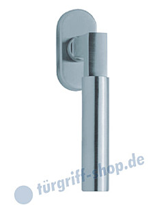 1016 (Bauhaus) Fenstergriff oval Edelstahl o. PVD Messing-poliert Scoop