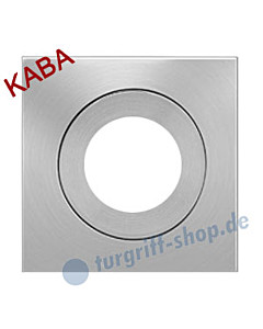 Rosette EZ 1340 quadrat. Ros. Kaba mittig Edelstahl-matt Karcher