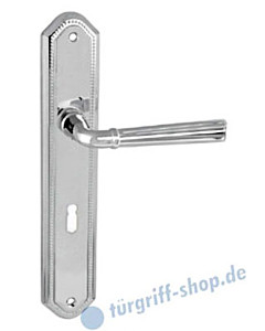 Bellevue Classic Langschildgarnitur Zamak Chrom poliert Edestar