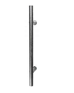 119-151 Bügelgriff für Schiebetür Länge 400 mm, inkl. Befestigungsset schwarz passiviert von Halcö
