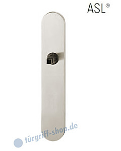 12-1418 ovales Langschild ASL® ohne Lochung (blind), 72mm, Vierkantaufnahme 8 mm, Aluminium F1 natureloxiert FSB