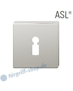 12-1704 quadratische Schlüsselrosette ASL® Buntbart Alu F1 natur eloxiert FSB