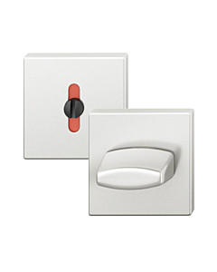 12-1704 quadratisches WC Schlüsselrosetten-Paar ASL® in Alu F1 natur eloxiert FSB