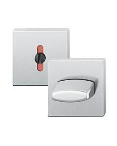 12-1704 quadratisches WC Schlüsselrosetten-Paar ASL® in Edelstahl feinmatt FSB