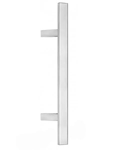 Stossgriff 1889ES mit Bohrabstand nach Kundenwunsch, Griff 40x20 mm, schräge Stützen, L bis 2000 mm Edelstahl matt Spitzer