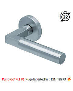 2016 Feuerschutzgarnitur Pullbloc® 4.1 FS Kugellager Edelstahl matt von Scoop 