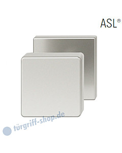 23-0811 quadrat. Türknopf auf quadrat. Rosette ASL® feststehend in Alu naturfarbig eloxiert von FSB