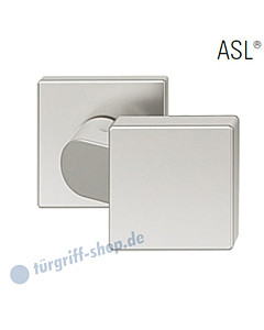 23-0812 quadrat. gekröpfter Türknopf auf quadrat. Rosette ASL® feststehend in Alu naturfarbig eloxiert von FSB