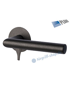 Ronny II Solo - R PLANO Rosettengarnitur ohne Schlüsselrosetten WC GK3 Schwarzstahl Optik Südmetall