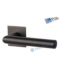 Ronny II Square Solo - R PLANO quadratische Rosettengarnitur ohne Schlüsselrosetten blind GK3 Schwarzstahl Optik Südmetall