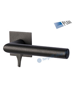 Ronny II Square Solo - R PLANO quadratische Rosettengarnitur ohne Schlüsselrosetten WC GK3 Schwarzstahl Optik Südmetall