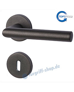 Ronny II-R Rosettengarnitur TopSpeed BK4 Schwarzstahl-Optik Südmetall