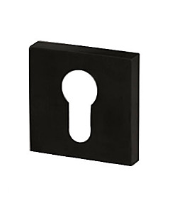 Schutzrosette Square PZ quadratischer Durchmesser 52 x 52 mm schwarz matt Südmetall