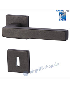 Galina II Square-R Rosettengarnitur Basic Schwarzstahl-Optik Südmetall