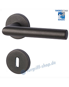 Ronny II-R Rosettengarnitur Basic Schwarzstahl-Optik Südmetall