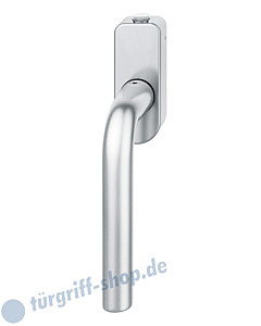 Fenstergriff FSB 34-1075 absperrbar mit Druckknopf Edelstahl feinmatt von FSB