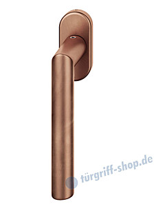 Fenstergriff FSB 34-1076 ovale Rosette nicht abschließbar Bronze hell patiniert gewachst