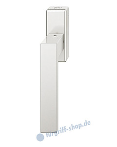 Fenstergriff FSB 34-1251 abschließbar mit eckiger Rosette, Alu natureloxiert