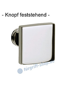 Knopf 373-508 feststehend, ungebohrt 50 x 50mm in Chrom oder Velourschrom Jatec